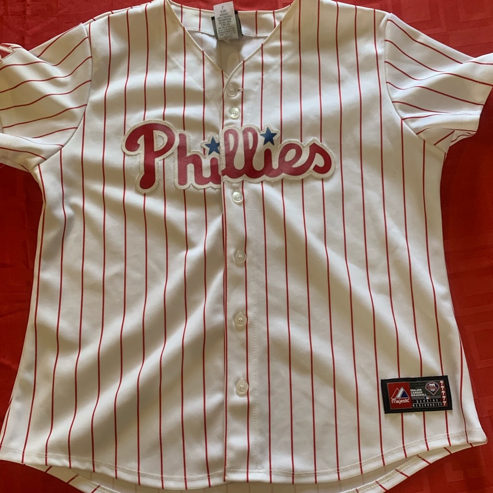 Philadelphia Phillies Kids Pinstripe  Baseball Jersey …. MLB dodgers angels